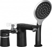 Смеситель на борт ванны Wisent WP1130-6 черный