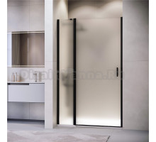 Душевая дверь в нишу RGW Leipzig LE-004-B 1300х1950 профиль черный, стекло матовое