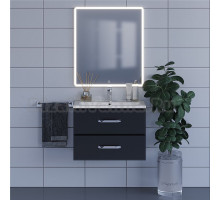 Мебель для ванной комнаты Uperwood Foster 70 подвесная, 2 ящика, матовая черная