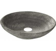 Накладная раковина Point Артемида PN43152GM 42 матовая серая, круглая