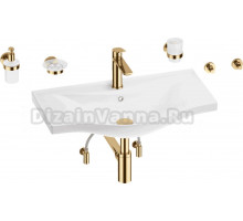 Комплект 9 в 1 Wellsee Bisou 201007403 глянцевый белый, золото