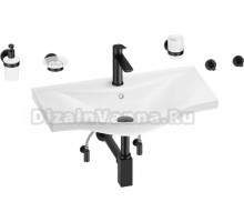 Комплект 9 в 1 Wellsee Bisou 201007412 глянцевый белый, матовый черный