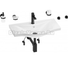 Комплект 9 в 1 Wellsee Bisou 201007417 глянцевый белый, матовый черный