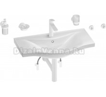 Комплект 9 в 1 Wellsee Bisou 201007425 глянцевый белый, матовый белый