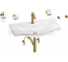 Комплект 9 в 1 Wellsee Bisou 201007428 глянцевый белый, золото