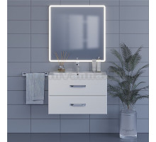Мебель для ванной комнаты Uperwood Foster 80 подвесная, 2 ящика, белая