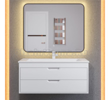 Мебель для ванной комнаты Uperwood Modul 100 подвесная, 2 ящика, матовая белая