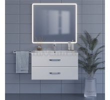 Мебель для ванной комнаты Uperwood Foster 90 подвесная, 2 ящика, белая