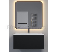 Мебель для ванной комнаты Uperwood Parma Premium 75 подвесная, 1 ящик, матовая черная