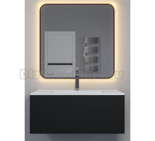 Мебель для ванной комнаты Uperwood Parma Premium 85 подвесная, 1 ящик, матовая черная