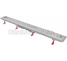 Душевой трап (лоток) Creto Quadro CRE-750 QH-Down 75 см, решетка хром, с сифоном