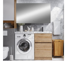 Мебель для ванной комнаты AQUATON Лондри 60 R дуб сантана, зеркало DIWO Элиста