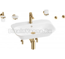 Комплект 9 в 1 Wellsee Eclatant 201007458 глянцевый белый, золото