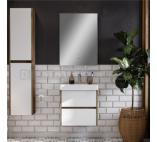 Мебель для ванной комнаты AQUATON Сканди 55 дуб рустикальный, зеркало DIWO Элиста