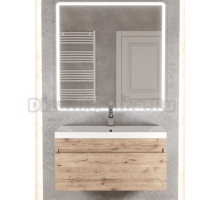 Мебель для ванной комнаты Uperwood Eva 75 подвесная, 1 ящик, крафт табачный