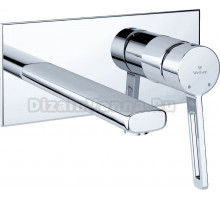 Смеситель для раковины Wellsee ONCE! and forever 182411001 С ВНУТРЕННЕЙ ЧАСТЬЮ, хром