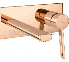 Смеситель для раковины Wellsee ONCE! and forever 182414001 С ВНУТРЕННЕЙ ЧАСТЬЮ, розовое золото