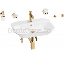 Комплект 9 в 1 Wellsee Eclatant 201007463 глянцевый белый, золото