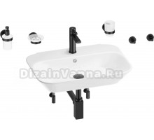 Комплект 9 в 1 Wellsee Eclatant 201007467 глянцевый белый, матовый черный