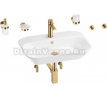 Комплект 9 в 1 Wellsee Eclatant 201007468 глянцевый белый, золото