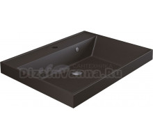 Мебельная раковина Uperwood Classic Quartz 60 накладная, трюфель, прямоугольная