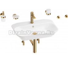 Комплект 9 в 1 Wellsee Eclatant 201007478 глянцевый белый, золото