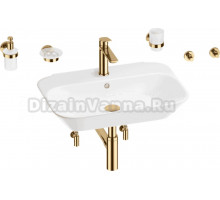 Комплект 9 в 1 Wellsee Eclatant 201007483 глянцевый белый, золото