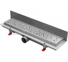 Душевой трап (лоток) Creto Quadro CRE-450 QH-P 45 см, решетка хром, с сифоном