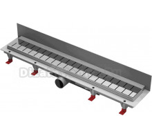 Душевой трап (лоток) Creto Snake CRE-750 SH-P 75 см, решетка хром, с сифоном