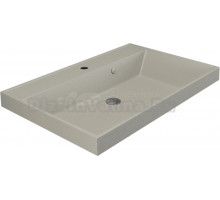 Мебельная раковина Uperwood Classic Quartz 80 накладная, лен, прямоугольная