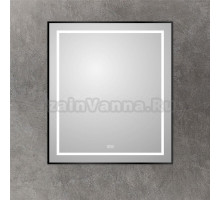 Зеркало BelBagno Kraft 80x70 с подсветкой, с подогревом, черный
