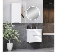 Мебель для ванной комнаты AQUATON Оливия 55 белая матовая, зеркало DIWO Ростов