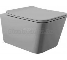 Унитаз подвесной Aqueduto Macio MAC0130 матовый серый, с ершиком Ridder Fashion 2001413 фиолетовый