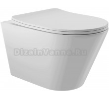 Унитаз подвесной Aqueduto Cone CON0110 с ершиком Ridder Gaudy Gaudy 2231402 розовый