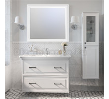 Мебель для ванной комнаты Sanflor Модена 105 подвесная, белая, зеркало STWORKI Хадстен