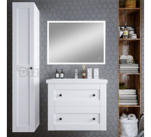 Мебель для ванной комнаты Бриклаер Хелена 80 белая, зеркало DIWO Дмитров