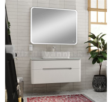 Мебель для ванной комнаты Jorno Bosko 100 подвесная, зеркало DIWO Коломна