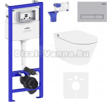 Комплект Lavinia Boho Унитаз подвесной Smart V-Clean 3359102R с микролифтом + Инсталляция RelFix 38010010 + Кнопка RelFix 380501MC + Дозатор RelFix 38040010