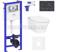 Комплект Lavinia Boho Унитаз подвесной Smart V-Clean 3359102R с микролифтом + Инсталляция RelFix 38010010 + Кнопка RelFix 38050901 + Дозатор RelFix 38040010