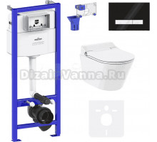 Комплект Lavinia Boho Унитаз подвесной Smart V-Clean 335901RS с микролифтом + Инсталляция RelFix 38010010 + Кнопка RelFix 38050701 + Дозатор RelFix 38040010