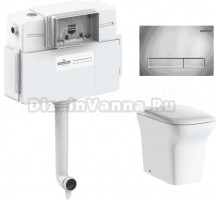 Комплект Lavinia Boho Унитаз приставной Bristol 33054040 + Крышка-сиденье Bristol 33290500 с микролифтом + Бачок скрытого монтажа RelFix 38020010 + Кнопка RelFix 3805001C