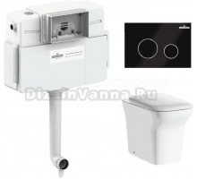 Комплект Lavinia Boho Унитаз приставной Bristol 33054040 + Крышка-сиденье Bristol 33290500 с микролифтом + Бачок скрытого монтажа RelFix 38020010 + Кнопка RelFix 380502MB
