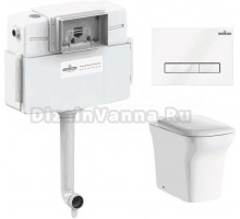 Комплект Lavinia Boho Унитаз приставной Bristol 33054040 + Крышка-сиденье Bristol 33290500 с микролифтом + Бачок скрытого монтажа RelFix 38020010 + Кнопка RelFix 3805003W