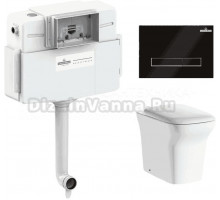 Комплект Lavinia Boho Унитаз приставной Bristol 33054040 + Крышка-сиденье Bristol 33290500 с микролифтом + Бачок скрытого монтажа RelFix 38020010 + Кнопка RelFix 3805003B