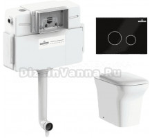 Комплект Lavinia Boho Унитаз приставной Bristol 33054040 + Крышка-сиденье Bristol 33290500 с микролифтом + Бачок скрытого монтажа RelFix 38020010 + Кнопка RelFix 3805004B