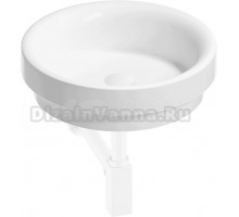 Накладная раковина Wellsee Doux 201001135 40 глянцевая белая, матовая белая, круглая, фаянс