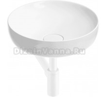 Накладная раковина Wellsee Chalice Perfection 201001155 42 глянцевая белая, матовая белая, круглая, фаянс