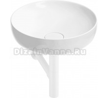 Накладная раковина Wellsee Chalice Perfection 201001165 42 глянцевая белая, матовая белая, круглая, фаянс