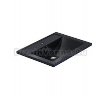 Мебельная раковина Uperwood Foster Quartz 61 накладная, уголь, прямоугольная