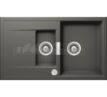 Мойка кухонная Schock Eton 60D Cristadur серебристый камень